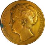 Wilhelmina, Rotterdams Belangen Comité – Regeringsjubileum, Postzegels en Munten, Penningen en Medailles, Ophalen of Verzenden