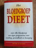 Het Bloedgroep Dieet - Peter D'Adamo, Boeken, Dieet en Voeding, Peter D'Adamo, Ophalen of Verzenden, Zo goed als nieuw