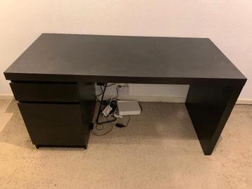Ikea malm bureau zwart - afbeelding 2