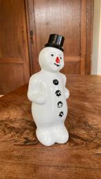 Zeldzame opalineglas parfum flesje of likeur fles sneeuwpop, Antiek en Kunst, Ophalen of Verzenden