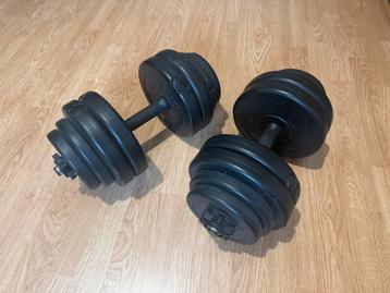 Dumbells (totaal 30kg) beschikbaar voor biedingen