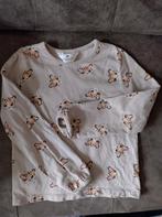 Niet te dik beige H&M unisex truitje panterprint mt 122 128, Kinderen en Baby's, Kinderkleding | Maat 128, Ophalen of Verzenden