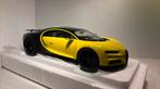 Bugatti chiron yellow /black autoart 1.18, Ophalen of Verzenden, Autoart, A, A