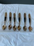 Zes antieke theelepels Indisch Indonesisch brons, Antiek en Kunst, Ophalen of Verzenden