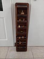 Steenvorm met koperen miniatuurtjes, Huis en Inrichting, Ophalen of Verzenden, Zo goed als nieuw, Minder dan 50 cm
