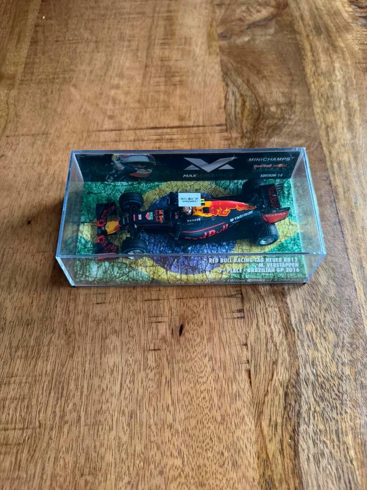 Max Verstappen 1:43 Brazilië 2016 3e plaats, Verzamelen, Automerken, Motoren en Formule 1, Nieuw, Formule 1, Ophalen of Verzenden