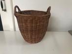B269 Retro rieten opbergmand mand voor ...., Gebruikt, Mand, Rond, Ophalen of Verzenden
