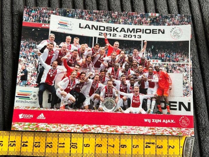331. Boomerangkaart Lands kampioen AJAX 2012/2013, Verzamelen, Ansichtkaarten | Themakaarten, Ongelopen, Ophalen of Verzenden