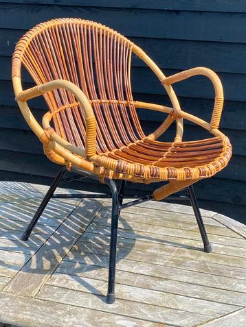 Vintage Rohe rotan stoel in zeer goede staat
