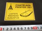 stickers Pey Chatelain Feesten laatste weekend augustes, Ophalen, Nieuw, Meerdere stickers