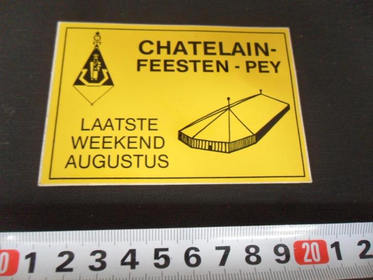 stickers Pey Chatelain Feesten laatste weekend augustes, Hobby en Vrije tijd, Stickers en Plaatjes, Nieuw, Meerdere stickers, Ophalen