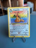 Dragonite 1st Edition 19/62 (Fossil), Hobby en Vrije tijd, Verzamelkaartspellen | Pokémon, Ophalen of Verzenden, Gebruikt, Losse kaart