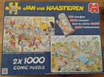 2x1000 Jan van Haasteren puzzel, Gebruikt, Ophalen of Verzenden