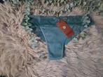 Groene String met Kant - Nieuw - Maat S, Onbekend, Verzenden, Groen, String
