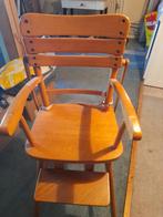 Houten Vintage Kinderstoel, Ophalen of Verzenden, Gebruikt, Meegroeistoel, Gordel(s)