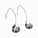 Lange Oorhangers Dames Stalen Grote Haakoorbellen Oorbellen, Met kristal, Overige materialen, Hangers, Birgitta-Gracht 33, 6465 EL Kerkrade, Nederland