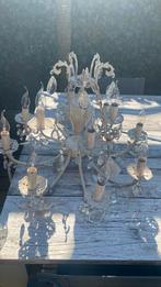 Kroonluchter, Ophalen of Verzenden, Gebruikt, Glas, Brocante
