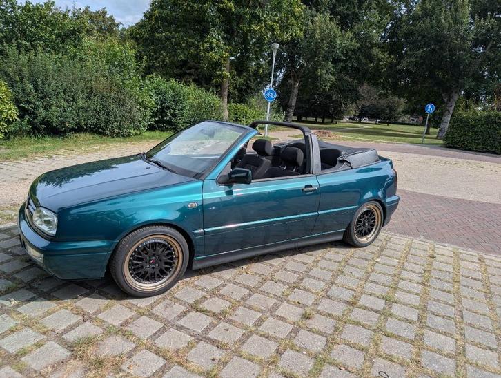 Volkswagen Golf 1.8 Cabriolet 55KW E2 1996 Groen, Auto's, Volkswagen, Particulier, Golf, Benzine, Cabriolet, Handgeschakeld, Origineel Nederlands