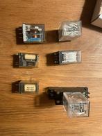 6 Verschillende Relais, Hobby en Vrije tijd, Elektronica-componenten, Ophalen of Verzenden, Gebruikt