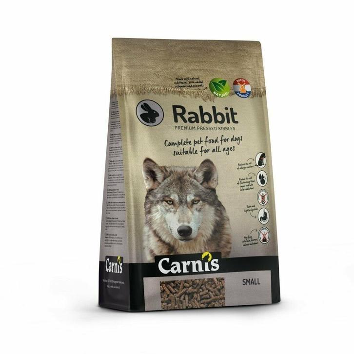 ACTIE Carnis Droogvoeding geperst konijn SMALL 2x 12,5kg, Dieren en Toebehoren, Dierenvoeding, Hond, Ophalen of Verzenden