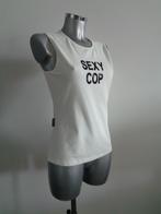 Moschino top 100% origineel IT46-NL40 Nieuw, Maat 38/40 (M), Wit, Nieuw, Zonder mouw