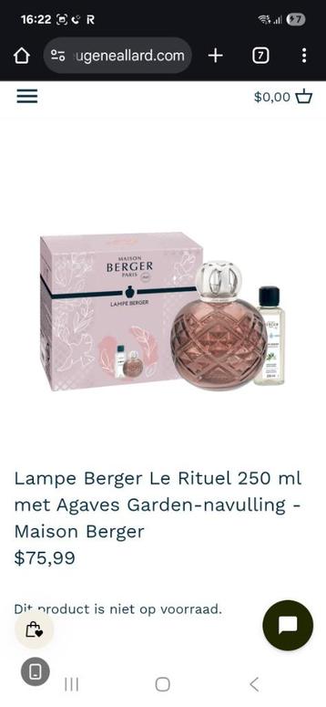 Lampe Berger beschikbaar voor biedingen