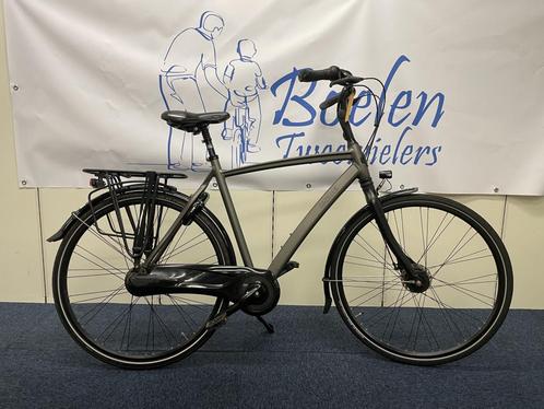 Gazelle Chamonix C8 28/53 8v Mat Zwart Herenfiets 3jr, Fietsen en Brommers, Fietsen | Heren | Herenfietsen, Zo goed als nieuw
