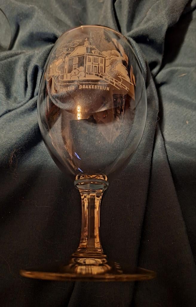 Vintage Paleis Noordeinde en Drakesteijn Glas, Antiek en Kunst, Ophalen of Verzenden