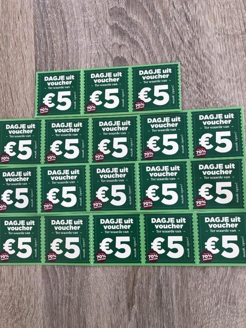 Dagje uit vouchers Plus  59 stuks  5 euro korting p. st.., Verzamelen, Supermarktacties, Plus, Ophalen of Verzenden