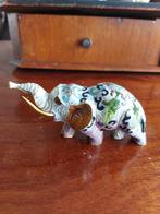 Vintage Chinese cloisonne olifant, Verzamelen, Beelden en Beeldjes, Ophalen of Verzenden, Dier, Zo goed als nieuw