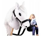 Hobby Horse stokpaard wit met Halster | Luxe uitvoering | Gr