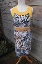 Jurk zwart/ oker Batida mt 3 (38/40) Vaste prijs, Kleding | Dames, Maat 38/40 (M), Zwart, Ophalen of Verzenden, Zo goed als nieuw