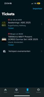 Gordo After ADE, Tickets en Kaartjes, Eén persoon, Overige soorten, Arrangement, Overige typen