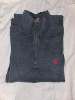 Polo Ralph Lauren Quarter Zip Sweater maat S donker grijs, Verzenden, Ralph Lauren, Zo goed als nieuw, Grijs