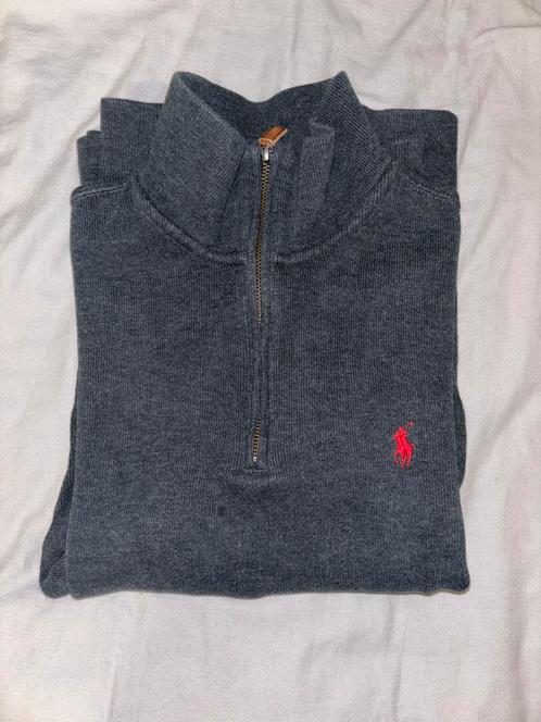 Polo Ralph Lauren Quarter Zip Sweater maat S donker grijs, Kleding | Heren, Truien en Vesten, Zo goed als nieuw, Maat 46 (S) of kleiner