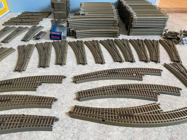 Grote partij modeltreinrails Roco geoline, Hobby en Vrije tijd, Modeltreinen | H0, Gebruikt, Rails, Gelijkstroom, Roco, Ophalen of Verzenden