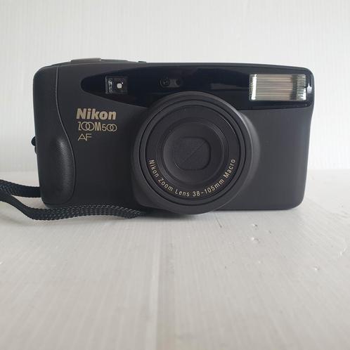 Vintage Nikon fotocamera - 100 M 500 AF - niet getest, Audio, Tv en Foto, Fotocamera's Analoog, Gebruikt, Compact, Nikon, Ophalen of Verzenden