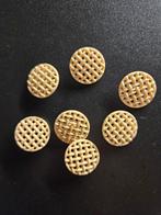 Vintage Witte Knopen met Vlechtwerk (7 stuks), Hobby en Vrije tijd, Ophalen of Verzenden