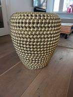 Pols Potten gouden poef kruk dot stippen, Ophalen, Zo goed als nieuw, Rond, Minder dan 50 cm