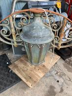 Antieke Booglamp met Gietijzer en Koper, Antiek en Kunst, Ophalen of Verzenden