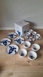 FrieslandCampina Ontbijt Servies farmers blue Nieuw in Doos!, Ophalen of Verzenden, Nieuw, Boerenbont, Compleet servies