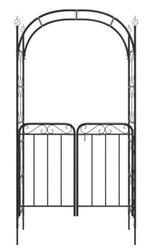 Rozenboog pergola met hekje tuinboog ijzer GRATIS BEZORGD!, Met poort, Verzenden, Nieuw, Sierhekwerk