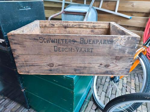 Antieke Kist - Schwieters Bijenpark Dedemsvaart bijenkast, Antiek en Kunst, Curiosa en Brocante, Ophalen of Verzenden