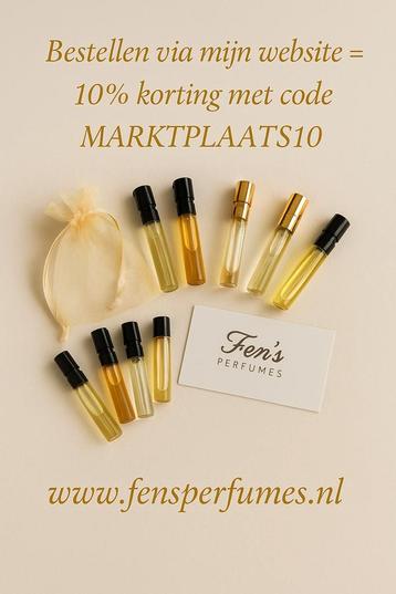 Nieuw! Arabische parfumsamples – 10% korting via website beschikbaar voor biedingen