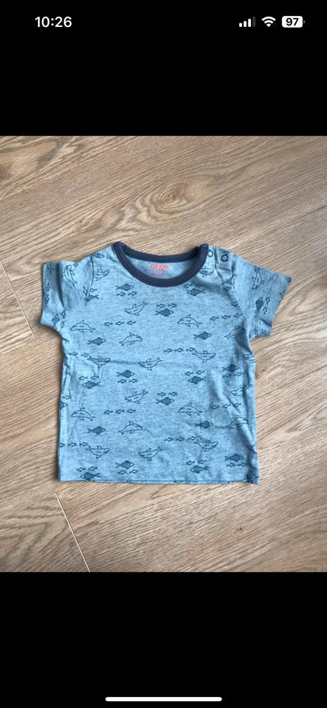 Shirt maat 63, Kinderen en Baby's, Babykleding | Maat 62, Zo goed als nieuw, Jongetje, Shirtje of Longsleeve, Ophalen of Verzenden