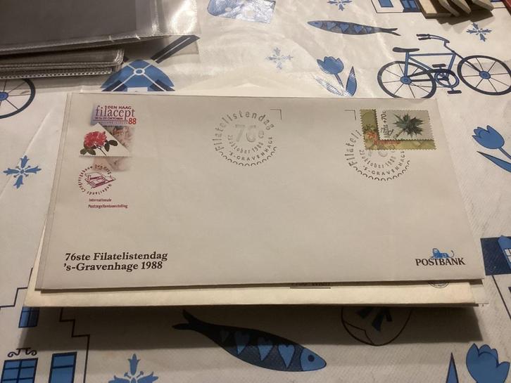 No6290 76e filatelistendag 18-10-1988 ´s-Gravenhage, Postzegels en Munten, Postzegels | Eerstedagenveloppen, Onbeschreven, Nederland
