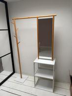 Kapstok met spiegel en planken, Ophalen, Zo goed als nieuw