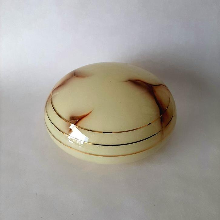 Gemarmerd lampenkap glas | Lampenkap ter vervanging, Huis en Inrichting, Lampen | Lampenkappen, Gebruikt, Minder dan 25 cm, Rond