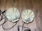 2 gipsen wandlampen, Huis en Inrichting, Lampen | Wandlampen, Ophalen of Verzenden, Gebruikt