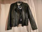 Calvin Klein Jeans Leren Jas Dames Maat M, Kleding | Dames, Ophalen of Verzenden, Zo goed als nieuw, Maat 38/40 (M), Zwart